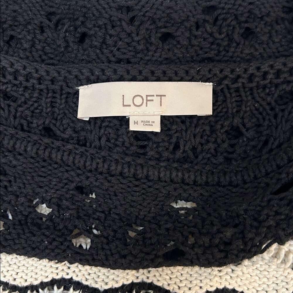 LOFT Knit Ruffle Blouse - Picture 4 of 6
